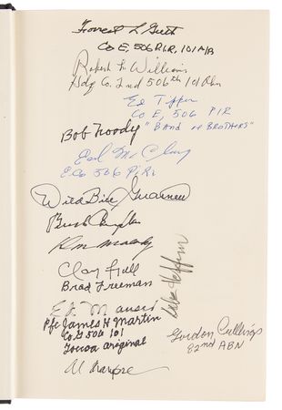 Lot #591 World War II: Band of Brothers Signed Book - Paratrooper! - Image 3
