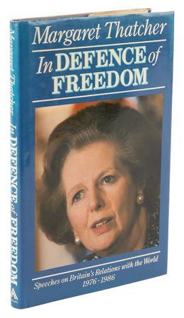 Lot #361 Margaret Thatcher Signed Book - In Defence of Freedom - Image 3