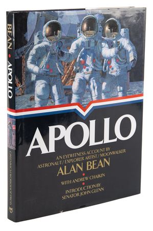 Lot #637 NASA Astronauts (19) Signed Book with (7) Moonwalkers - Apollo: An Eyewitness Account - Image 1