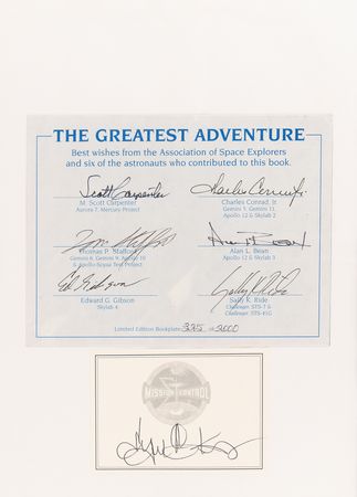Lot #637 NASA Astronauts (19) Signed Book with (7) Moonwalkers - Apollo: An Eyewitness Account - Image 5