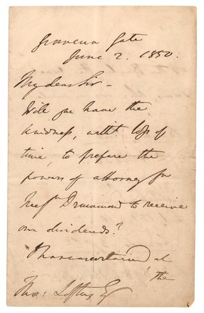 Lot #286 Benjamin Disraeli Autograph Letter Signed - Image 1