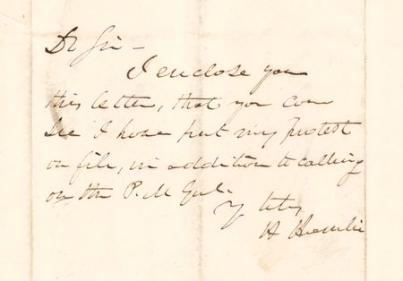 Lot #303 Hannibal Hamlin Autograph Endorsement Signed - Image 1