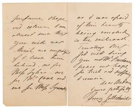Lot #771 Jenny Lind (2) Autograph Letters Signed - Image 3