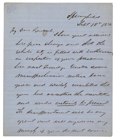 Lot #288 Stephen A. Douglas Autograph Letter Signed to Lewis Cass - Image 1