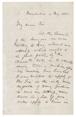 Lot #279 Richard Cobden Autograph Letter Signed - Image 2