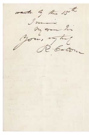 Lot #279 Richard Cobden Autograph Letter Signed - Image 6