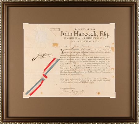 Lot #167 John Hancock Document Signed as Governor of Massachusetts - Image 2