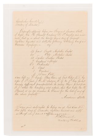Lot #431 J. E. B. Stuart Document Signed - Image 2