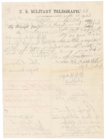 Lot #506 O. O. Howard, John Logan, and William B. Hazen Civil War-Dated Endorsements - Image 2