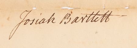 Lot #261 Josiah Bartlett Military Document Signed as Governor of New Hampshire - Image 2