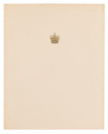 Lot #210 Queen Elizabeth II and Prince Philip Signed Christmas Card (1952) - Image 2