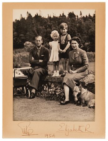 Lot #211 Queen Elizabeth II and Prince Philip Signed Photograph (1954) - Image 1