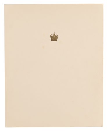 Lot #212 Queen Elizabeth II and Prince Philip Signed Christmas Card (1953) - Image 2