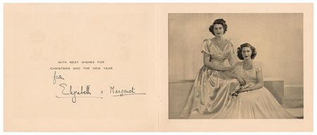 Lot #215 Queen Elizabeth II and Princess Margaret