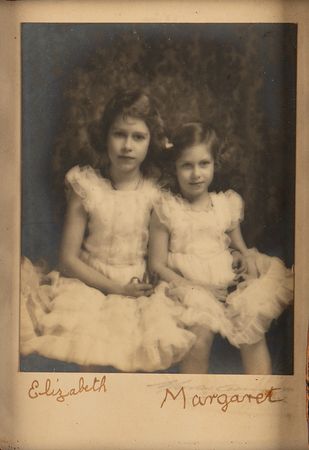 Lot #213 Queen Elizabeth II and Princess Margaret Early Photograph Signed as Children - Image 1