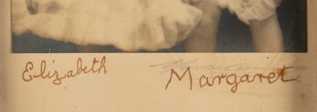 Lot #213 Queen Elizabeth II and Princess Margaret Early Photograph Signed as Children - Image 3