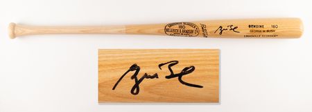 Lot #55 Five Presidents (5) Signed Louisville Slugger Baseball Bats - Image 6