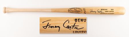 Lot #55 Five Presidents (5) Signed Louisville Slugger Baseball Bats - Image 5