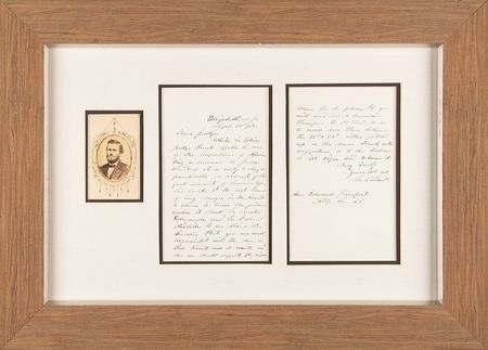 Lot #29 U. S. Grant Autograph Letter Signed as President to Attorney General Edwards Pierrepont - Image 1
