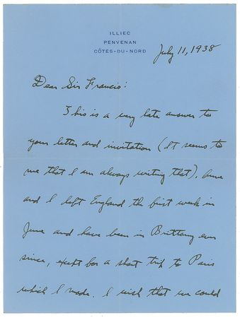 Lot #605 Charles Lindbergh Autograph Letter Signed - Image 1
