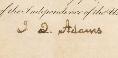 Lot #58 John Quincy Adams Document Signed as President - Image 2