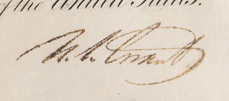 Lot #35 U. S. Grant Document Signed as President - Image 2