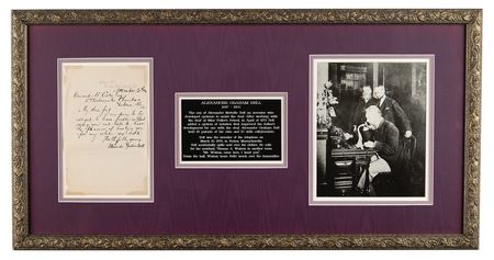 Lot #234 Alexander Graham Bell Letter Signed - Image 1