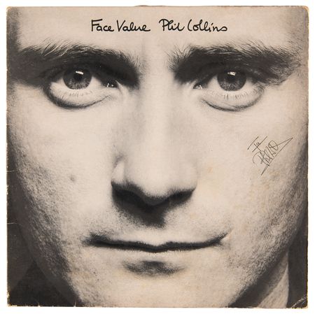 Lot #854 Phil Collins Signed Album - Face Value - Image 1