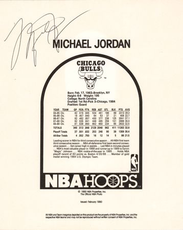 Lot #1101 Michael Jordan Signed Photograph - Image 1