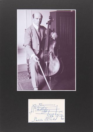 Lot #764 Pablo Casals Autograph Musical Quotation Signed - Image 1