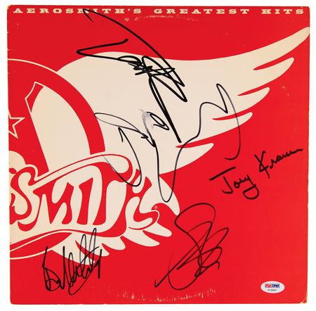 Lot #840 Aerosmith Signed Album - Greatest Hits - Image 1
