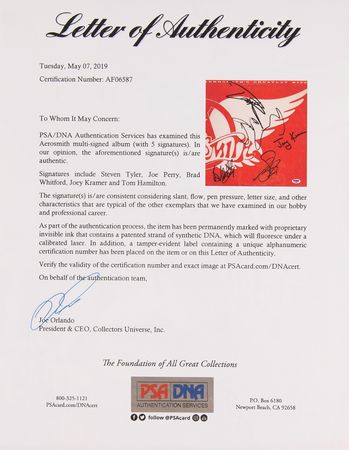 Lot #840 Aerosmith Signed Album - Greatest Hits - Image 2