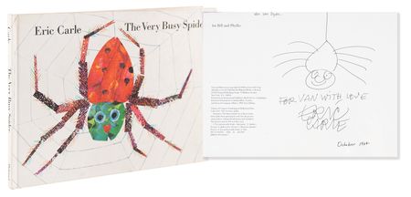 Lot #652 Eric Carle Signed Sketch in Book - Image 1