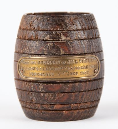 Lot #547 Horatio Nelson: HMS Victory Wooden Artifact: A piece of Lord Nelson's flagship: 