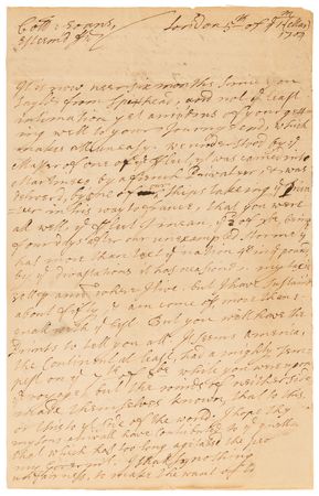 Lot #180 William Penn Autograph Letter Signed to His Deputy Governor in America: 