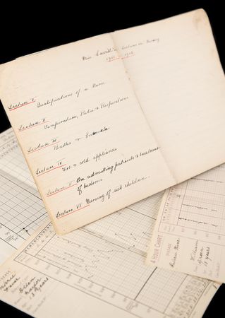 Lot #223 Edith Cavell Hand-Annotated and Initialed Nurse's Notebook - Image 1