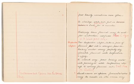 Lot #223 Edith Cavell Hand-Annotated and Initialed Nurse's Notebook - Image 10