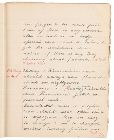 Lot #223 Edith Cavell Hand-Annotated and Initialed Nurse's Notebook - Image 7