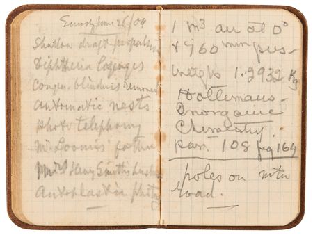 Lot #232 Alexander Graham Bell Signed Check, Handwritten Notebook, and Ephemera - Image 2