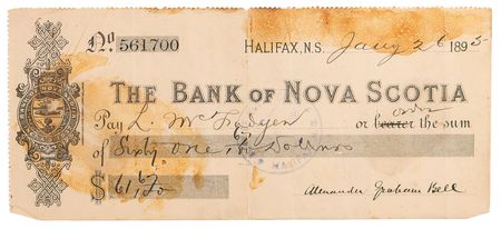 Lot #232 Alexander Graham Bell Signed Check, Handwritten Notebook, and Ephemera - Image 7