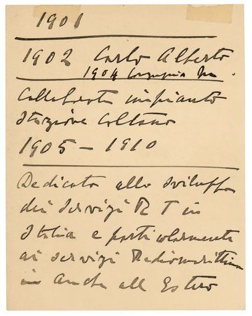 Lot #334 Guglielmo Marconi Handwritten Notes on His Radio Telegraph Research - Image 3