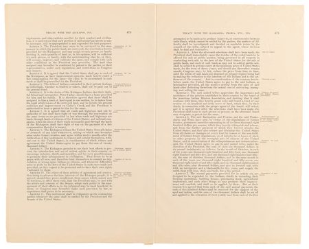 Lot #135 Franklin Pierce Document Signed as President for Treaty with the Confederated Peoria Tribe - Image 4