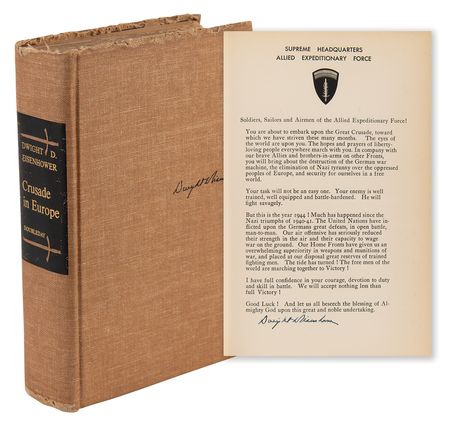 Lot #49 Dwight D. Eisenhower Signed Limited Edition Book - Crusade in Europe - Image 1