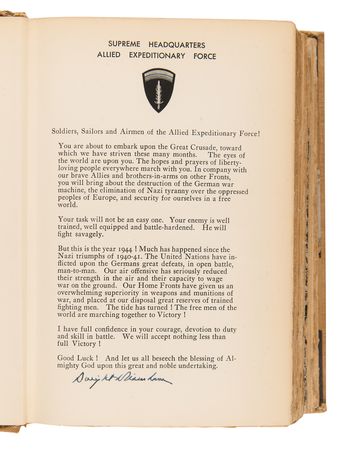Lot #49 Dwight D. Eisenhower Signed Limited Edition Book - Crusade in Europe - Image 4