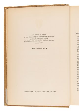 Lot #49 Dwight D. Eisenhower Signed Limited Edition Book - Crusade in Europe - Image 5