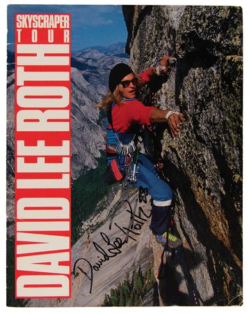 Lot #904 Van Halen: David Lee Roth Signed 1988 Skyscraper Tour Program - Image 1