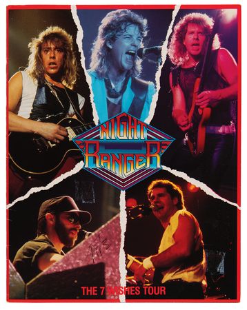 Lot #882 Night Ranger Signed 7 Wishes Tour Program - Image 2