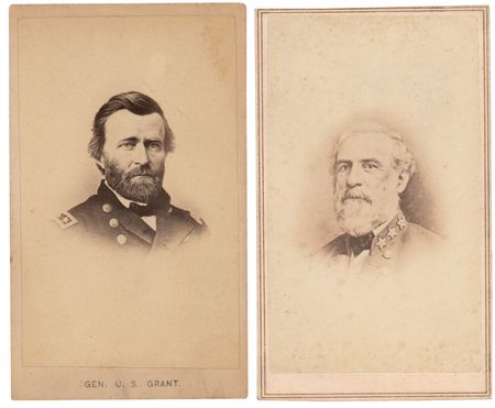 Lot #39 U. S. Grant and Robert E. Lee (2) Photographs - Image 1