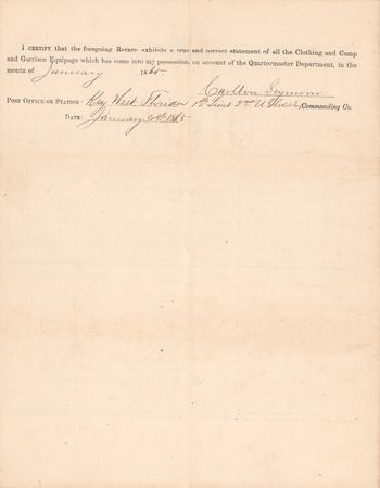 Lot #437 United States Army: 2nd United States Colored Infantry Regiment Monthly Return Booklet (1865) - Image 5