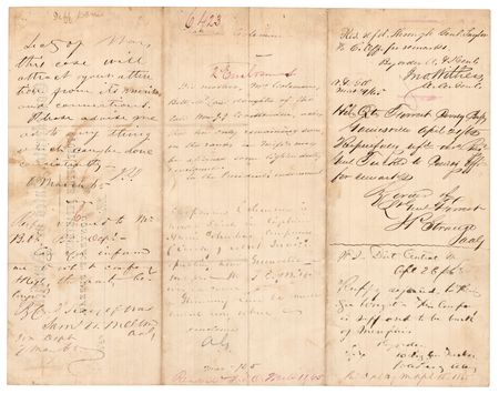 Lot #485 Jefferson Davis Autograph Endorsement Signed as Confederate President (1865) - Image 1